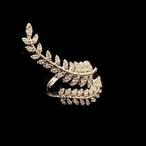 NWT Marquis Leaf Adjustable Ring Sterling 925 Silver